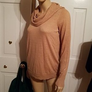 NWT Ann Taylor Camel Cowl Neck Sweater Small